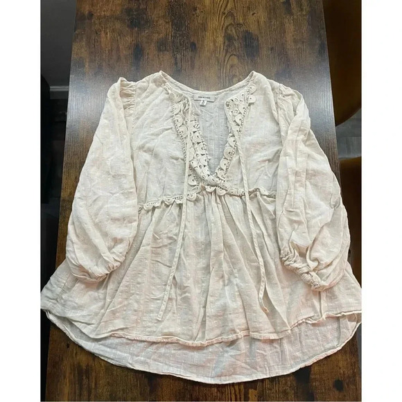 Tie Neck Detail Top - Picture 3 of 13